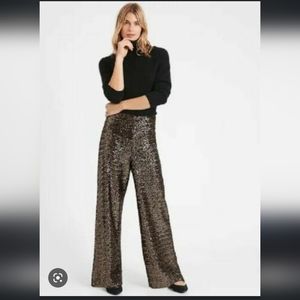 Banana Republic Sequin Wide Leg Pants